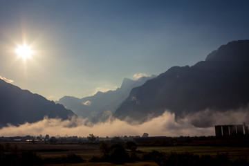Nebel im Tal des Pindos-Gebirges bei Konitsa - 297415034