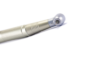 dental turbine tip, handpiece isolated on white background