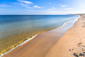 Beautiful beach of Baltic Sea in Gdansk, Poland