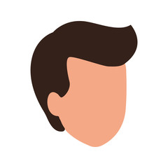 default profile man icon, flat design