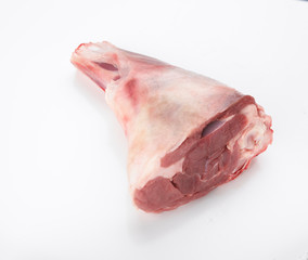 one raw lamb shank