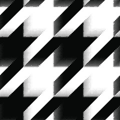 Full Seamless Modern Abstract Pattern Vector. Classic Black and White Design Fabric Print Background illustration for textile.