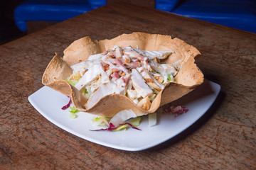 mexican, lettuce, tomato, vegetable, dinner, snack, tortilla, food, healthy, lunch, meal, cuisine, fresh, meat, burrito, wrap, nutrition, gourmet, salad, pepper, salmon, delicious, taco, sauce, fish, 