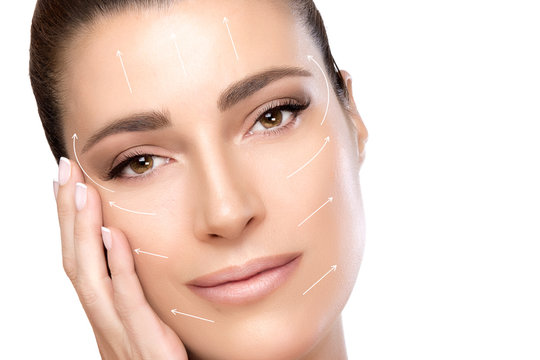 Beauty Face Spa Woman. Surgery and Anti Ageing Concept