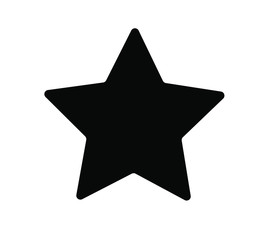 Black star - vector icon . star icon