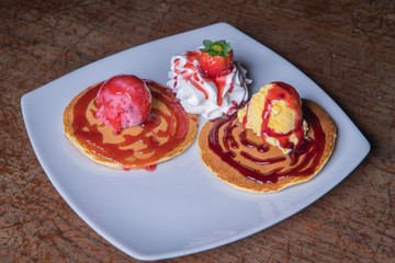 sweet, food, dessert, festive, closeup, gift, delicious, chocolate, plate, cup, cafe, coffee, holiday, candy, confection, table, wooden, traditional, gourmet, beverage, confectionery, luxury, snack, b