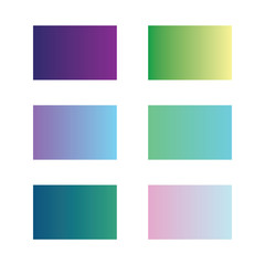 Obraz premium gradient colour set palette vector illustration