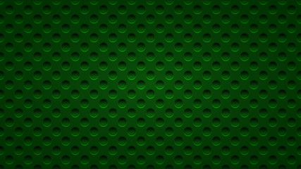 Abstract background with holes in dark green colors