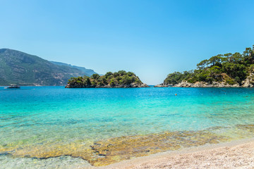 Beautiful Bay mountain valleys above wide open sea