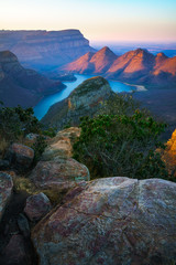 three rondavels and blyde river canyon at sunset, south africa 68
