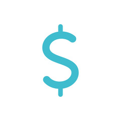 money dollar symbol business finance color silhouette