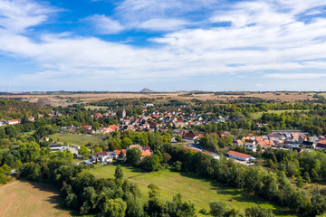 Fototapeta na wymiar Mansfelder Land Blick über Mansfeld
