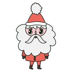 cute santa claus character happy christmas