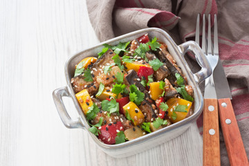 Eggplant in sweet sour sauce