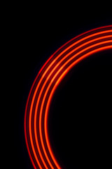 red light circles on a black background