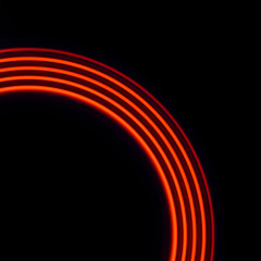 red light circles on a black background