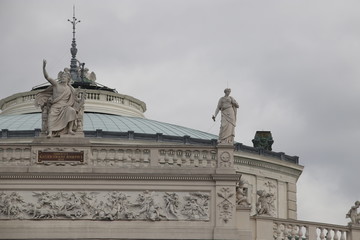 Classic architecture in the old town of Vienna