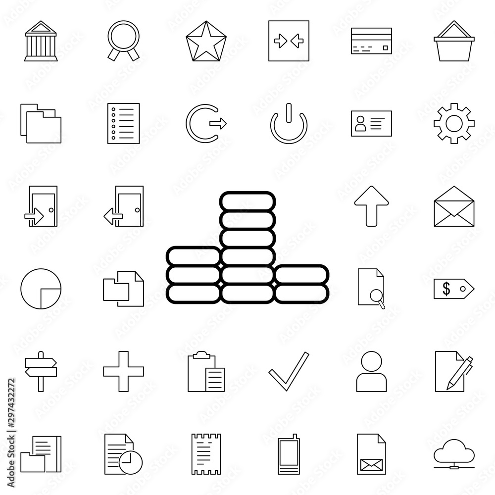 Poster coins neon icon. Elements of web set. Simple icon for websites, web design, mobile app, info graphics