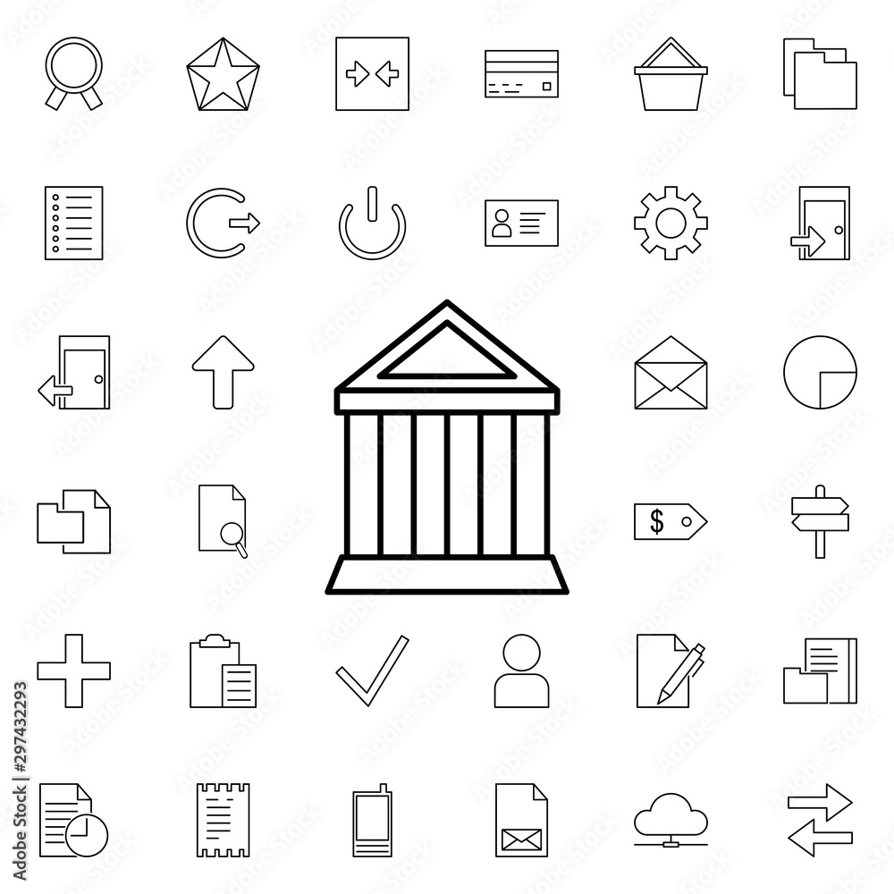 Poster bank neon icon. elements of web set. simple icon for websites, web design, mobile app, info graphics