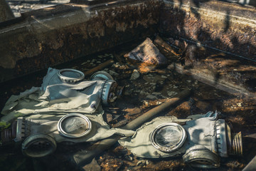 City ghost Pripyat. Chernobyl Exclusion Zone. The accident at the Chernobyl nuclear power plant....