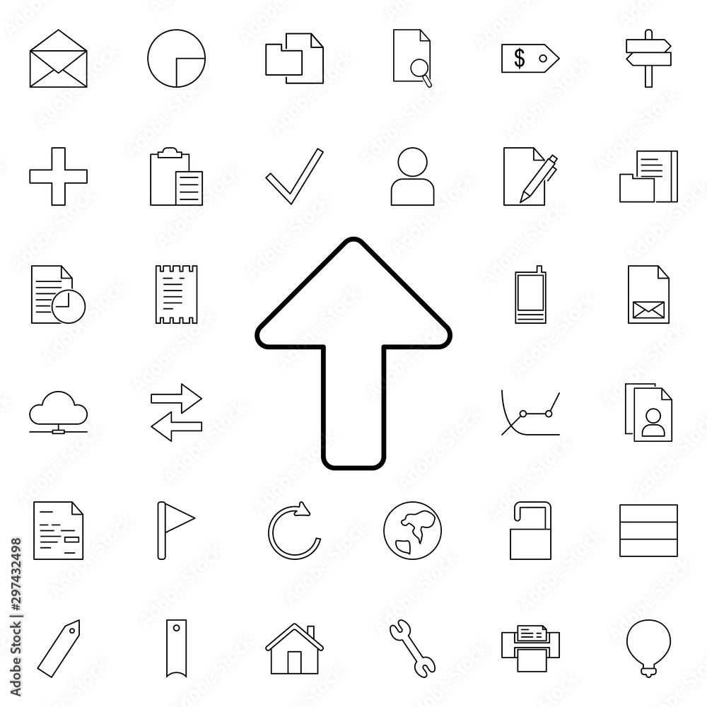 Poster arrow up neon icon. elements of web set. simple icon for websites, web design, mobile app, info grap