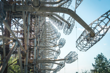 City ghost Pripyat. Chernobyl Exclusion Zone. The accident at the Chernobyl nuclear power plant....