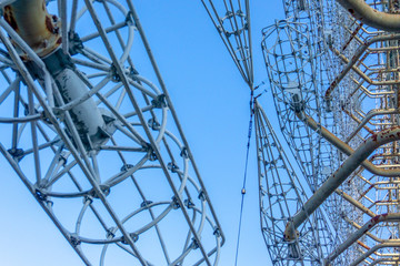 City ghost Pripyat. Chernobyl Exclusion Zone. The accident at the Chernobyl nuclear power plant....