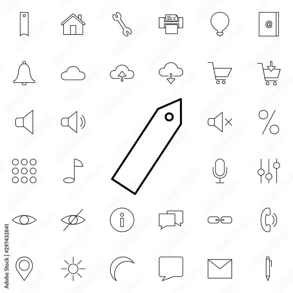 Poster tag neon icon. elements of web set. simple icon for websites, web design, mobile app, info graphics