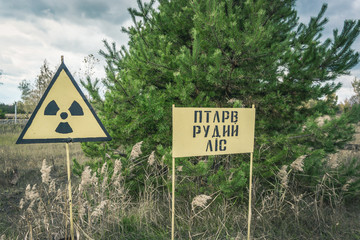 City ghost Pripyat. Chernobyl Exclusion Zone. The accident at the Chernobyl nuclear power plant....