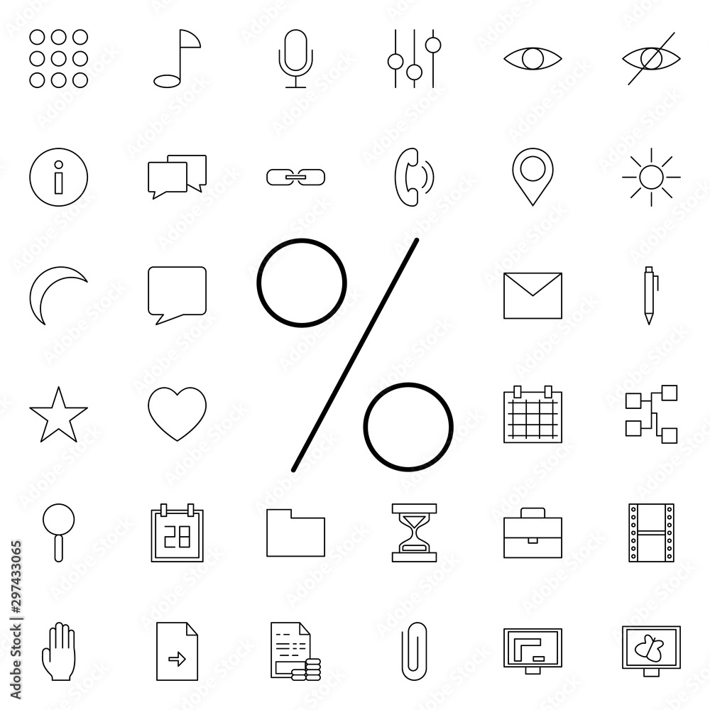 Poster percent sign neon icon. elements of web set. simple icon for websites, web design, mobile app, info 
