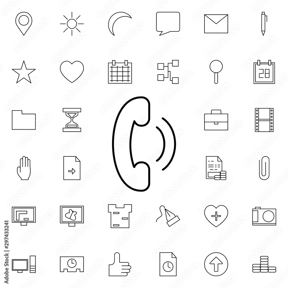 Poster call sign neon icon. elements of web set. simple icon for websites, web design, mobile app, info gra