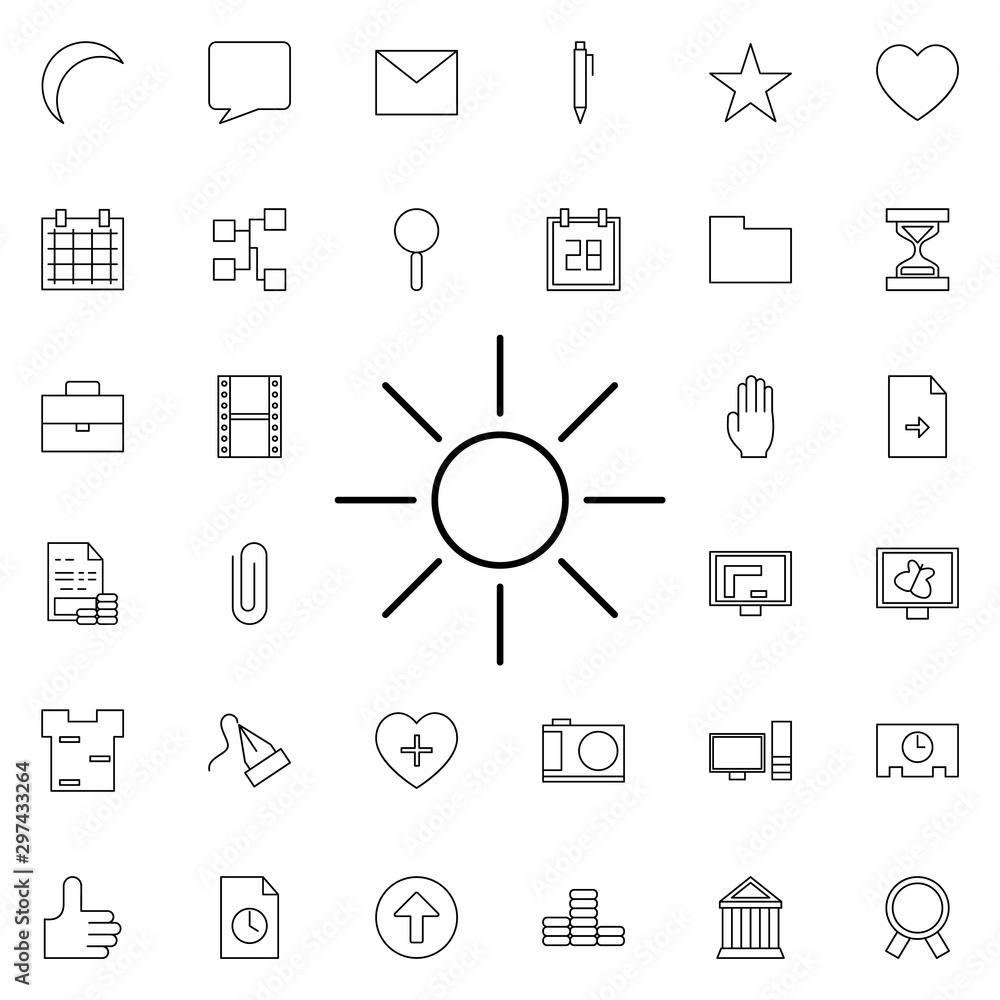 Poster brightness sign neon icon. elements of web set. simple icon for websites, web design, mobile app, in