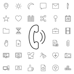 call sign neon icon. Elements of web set. Simple icon for websites, web design, mobile app, info graphics