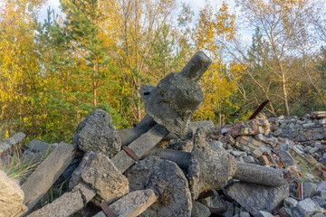City ghost Pripyat. Chernobyl Exclusion Zone. The accident at the Chernobyl nuclear power plant....