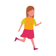 avatar cute little girl icon