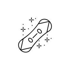 Snowboard winter sport icon. Simple line, outline vector of winter vacation icons for ui and ux, website or mobile application