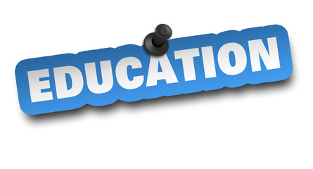 education concept 3d illustration isolated