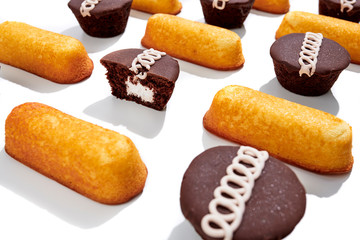 assortment of snack cakes