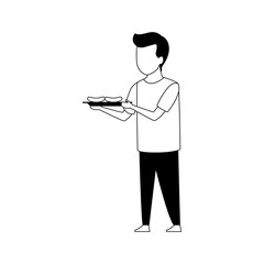 avatar boy icon, flat design