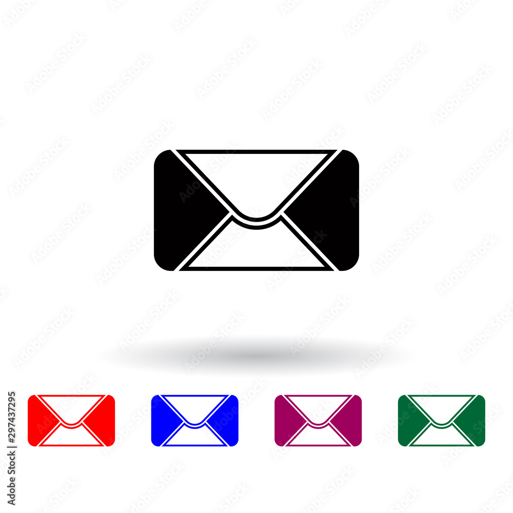 Aufkleber the envelope multi color icon. elements of university life set. simple icon for websites, web design