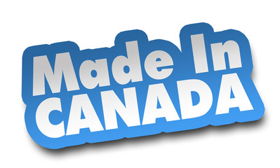 made in canada concept 3d illustration isolated