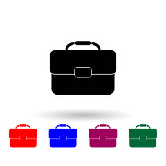 briefcase multi color icon. Elements of university life set. Simple icon for websites, web design, mobile app, info graphics