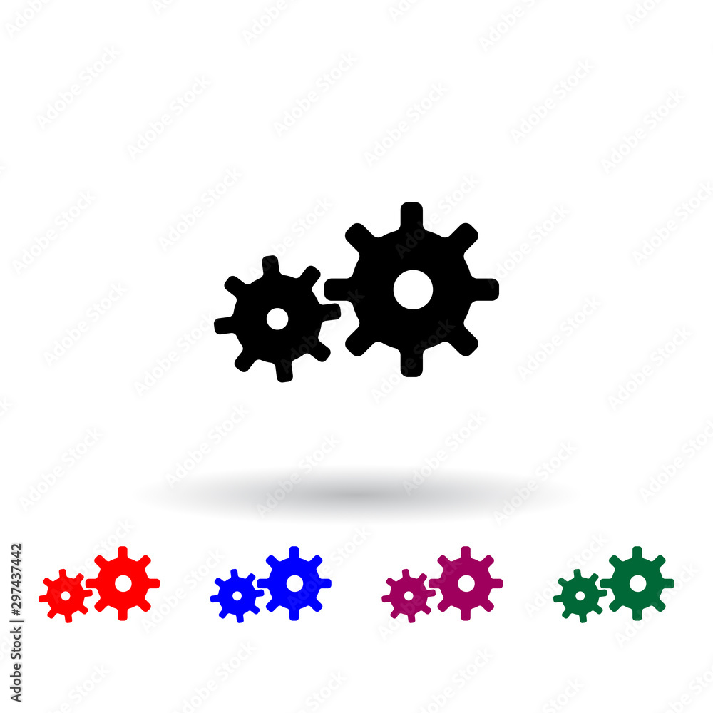 Poster mechanism multi color icon. elements of university life set. simple icon for websites, web design, m