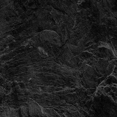Plakat Dark grey black slate background or texture. black stone