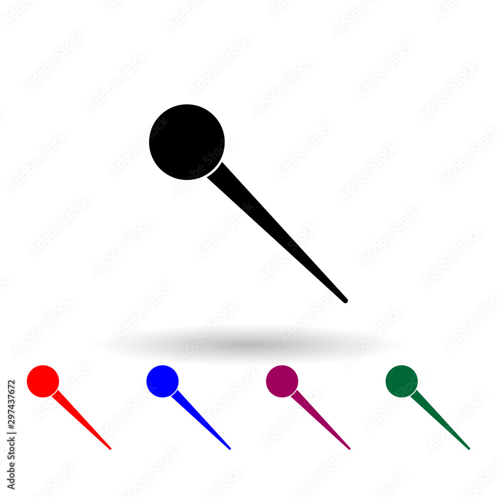 Poster pin multi color icon. elements of university life set. simple icon for websites, web design, mobile 