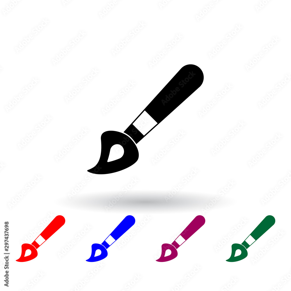 Poster tassel multi color icon. elements of university life set. simple icon for websites, web design, mobi