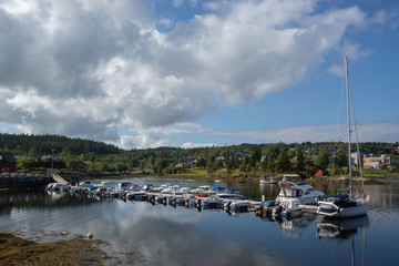 Fototapeta na wymiar Skjelvågen Marina in Smaland Norway
