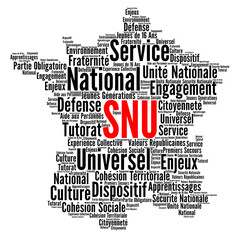 SNU service national universel nuage de mots 