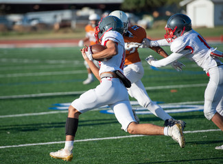 Great action photos of football players making amazing plays during a football game