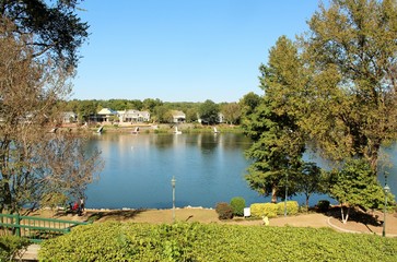 Savannah River on the Augusta Riverwalk.